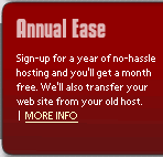 Easy web hosting yearly